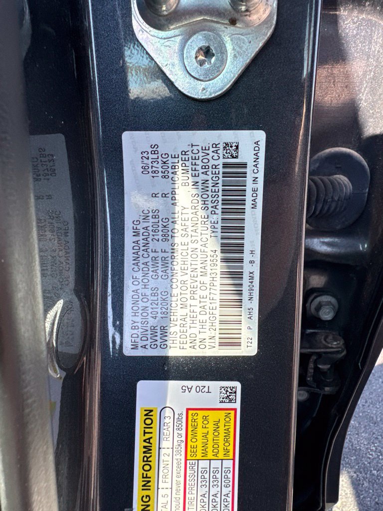 Certified 2023 Honda Civic EX image 23