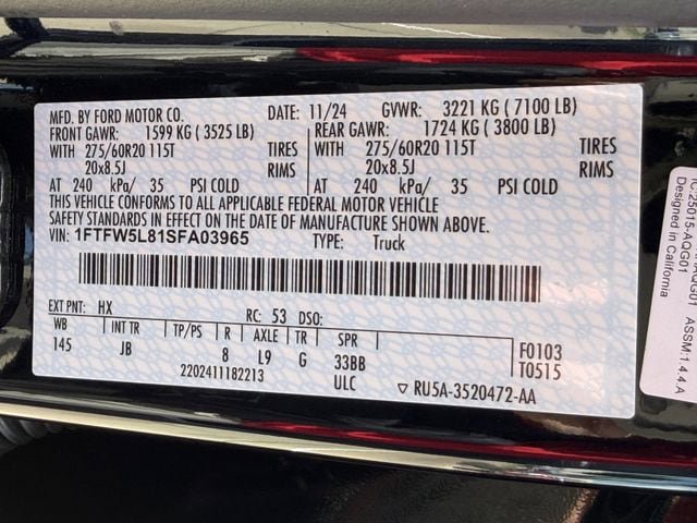 Used 2025 Ford F150 Lariat w/ Equipment Group 502A High AWD/4WD image 33