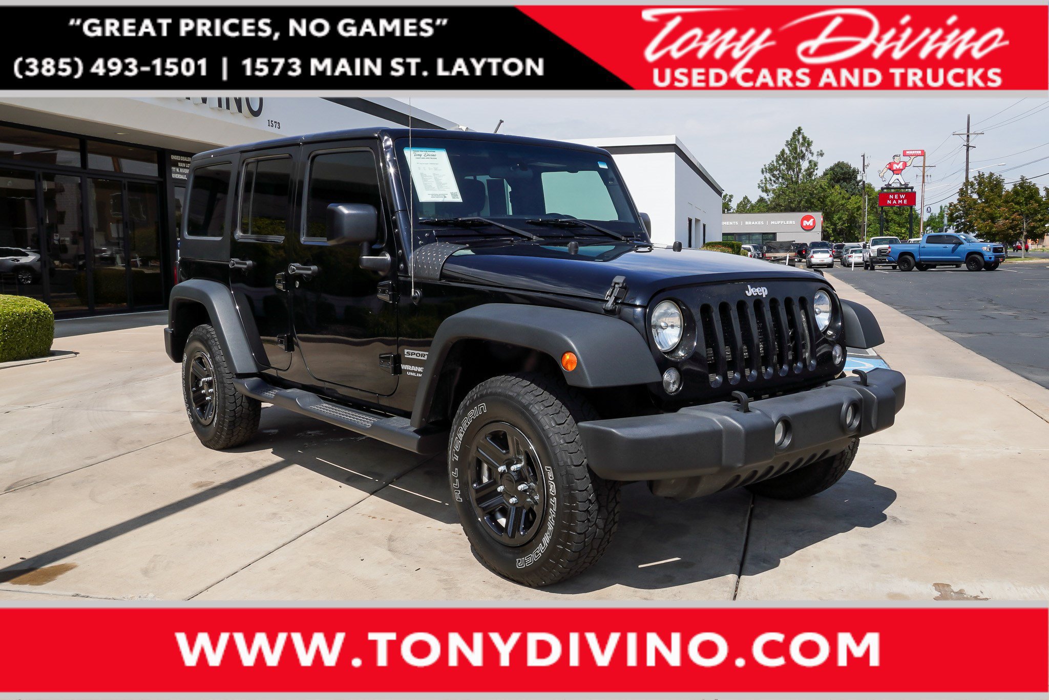 Used 2017 Jeep Wrangler Unlimited Sport w/ Max Tow Package