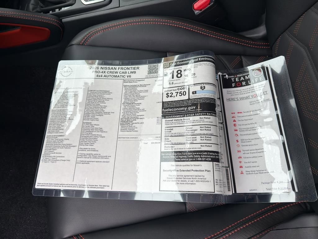 New 2026 Nissan Frontier PRO-4X w/ Pro Premium Package image 12