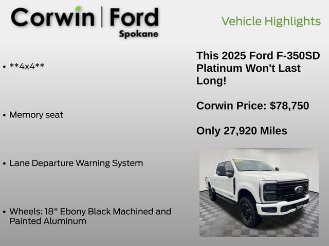 Used 2025 Ford F350 Platinum w/ Tremor Off-Road Package image 19