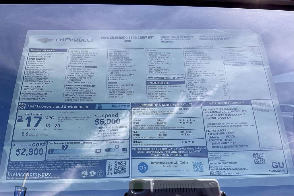 New 2026 Chevrolet Silverado 1500 RST AWD/4WD image 14