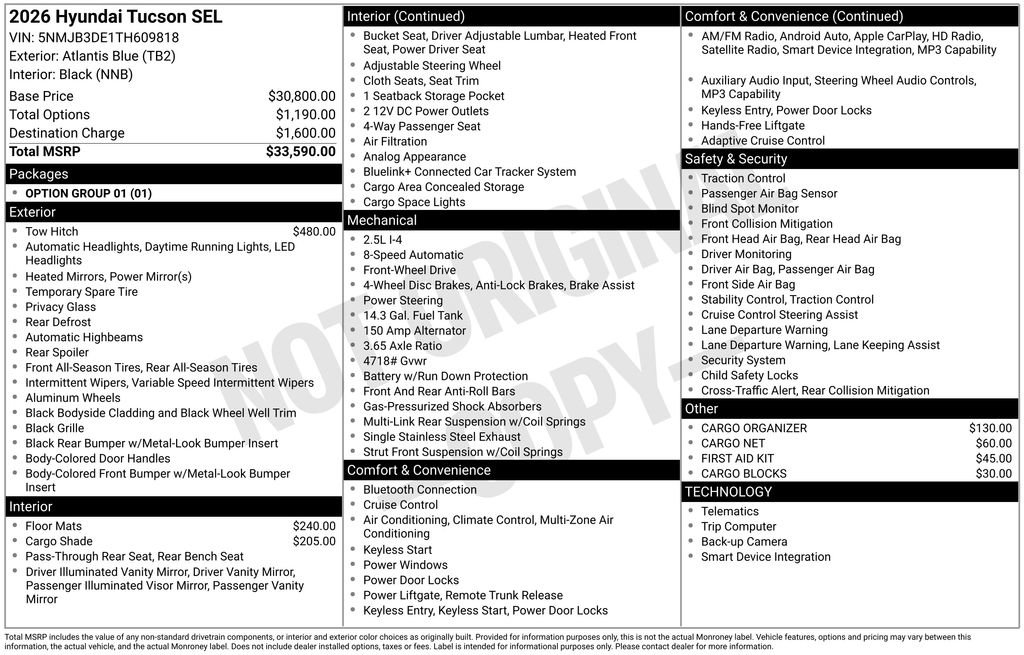 Used 2026 Hyundai Tucson SEL FWD image 31