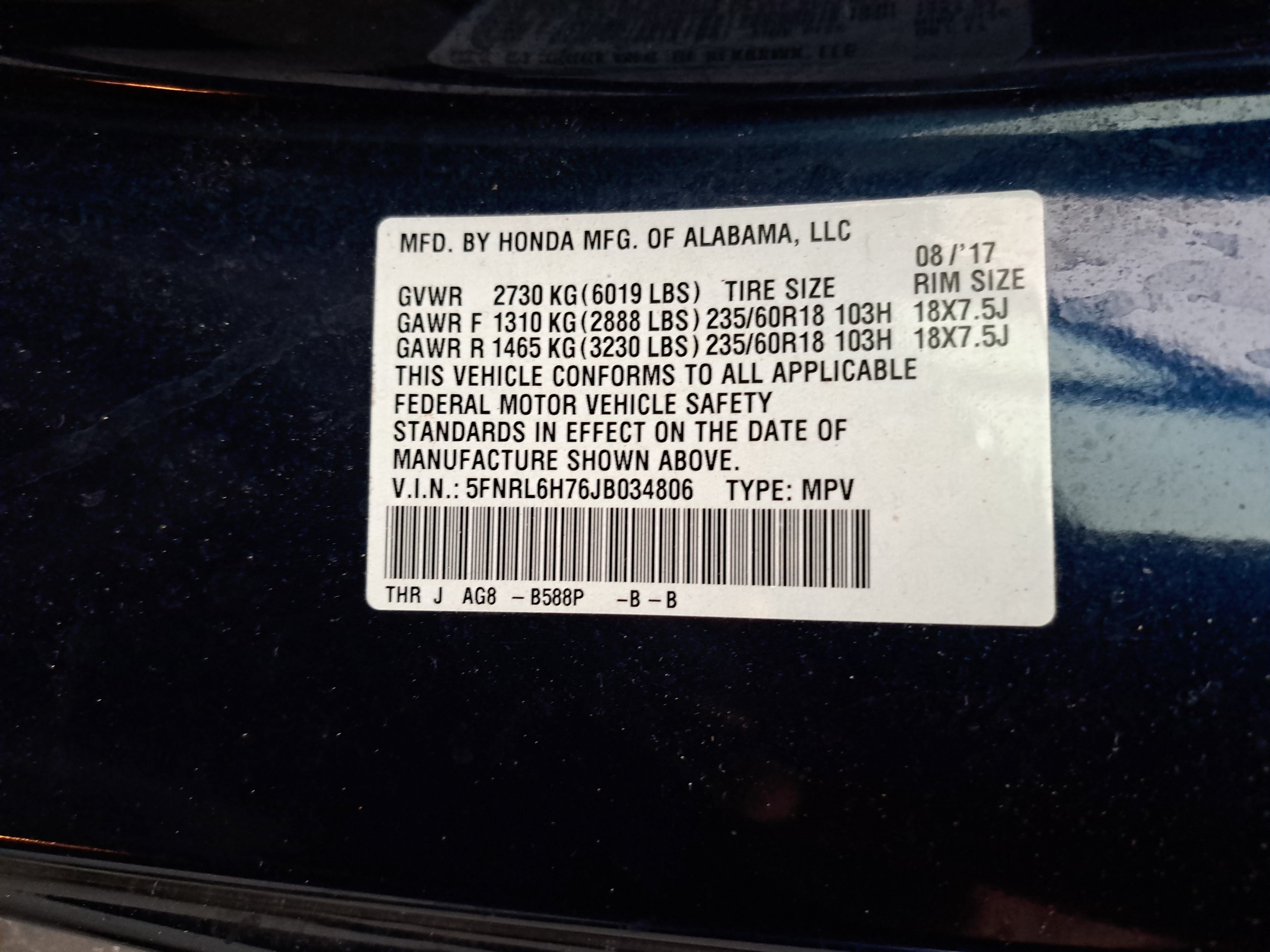 Used 2018 Honda Odyssey EX-L image 35