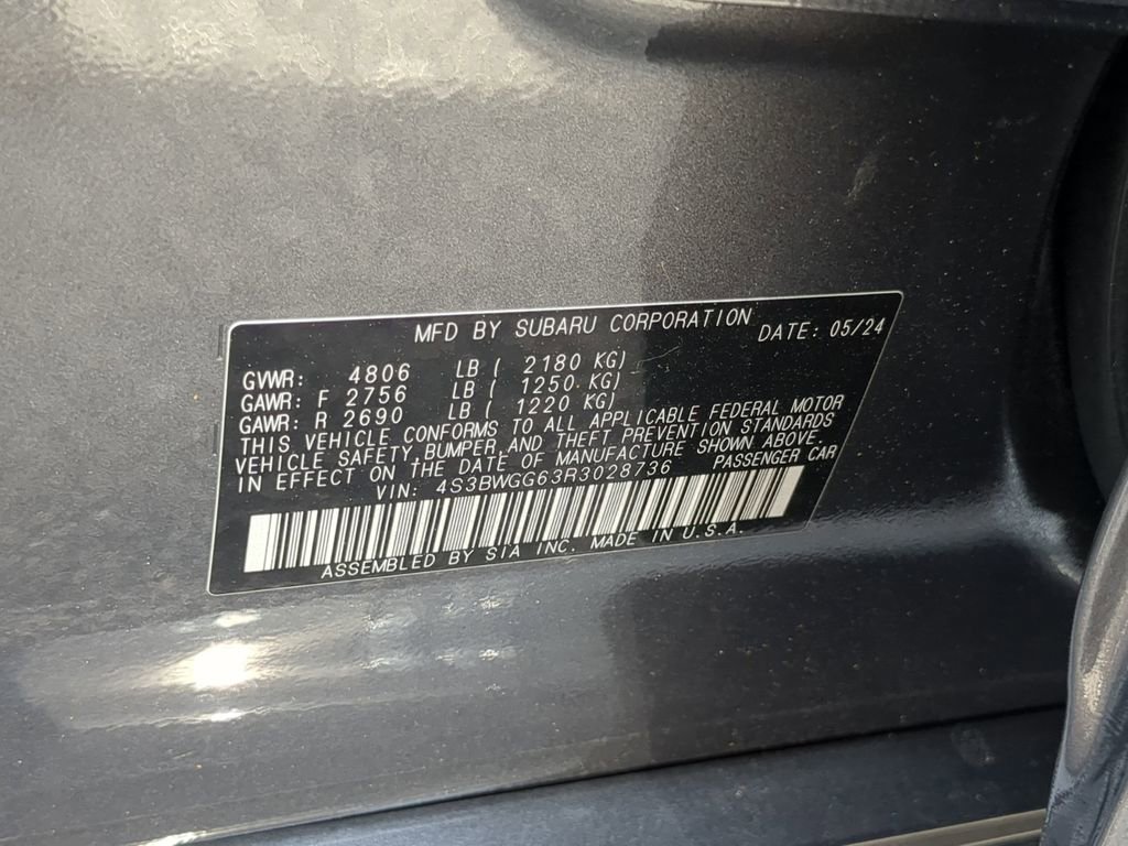 Certified 2024 Subaru Legacy Sport AWD/4WD image 35