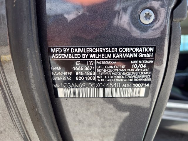 Used 2005 Chrysler Crossfire Limited RWD image 17