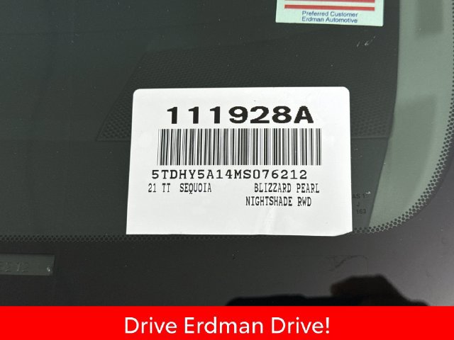 Certified 2021 Toyota Sequoia Nightshade w/ Safety & Convenience Package RWD image 31
