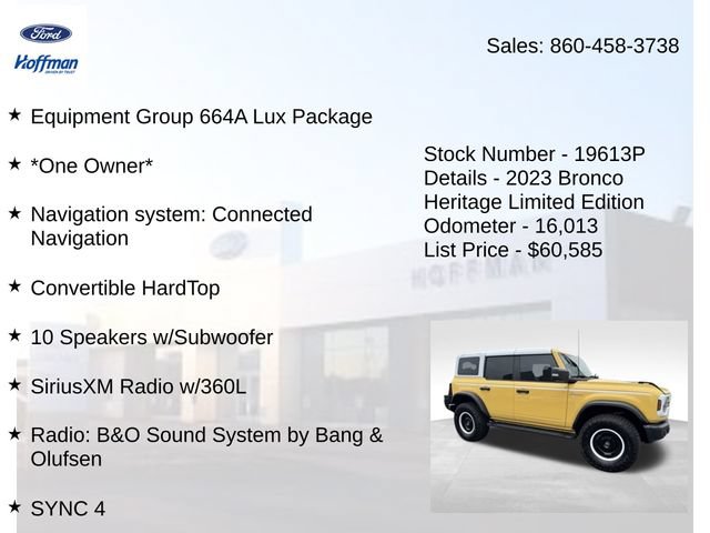 Used 2023 Ford Bronco Heritage Edition AWD/4WD image 5