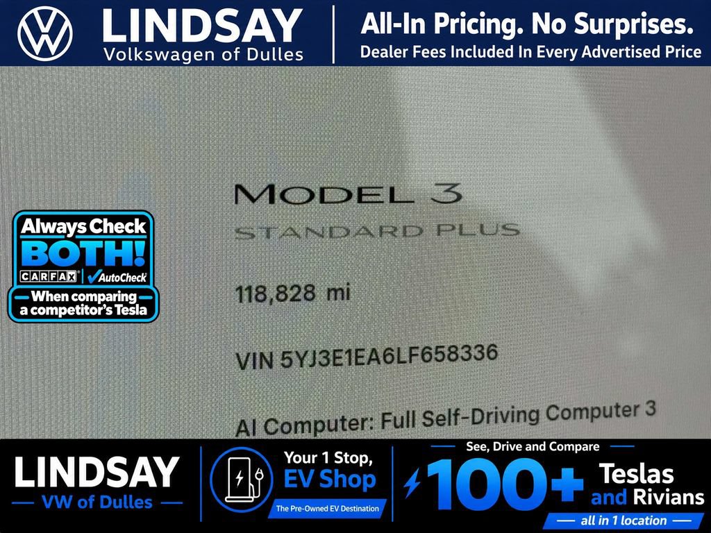 Used 2020 Tesla Model 3 Standard Range Plus RWD image 27