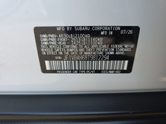 New 2026 Subaru WRX Premium AWD/4WD image 25