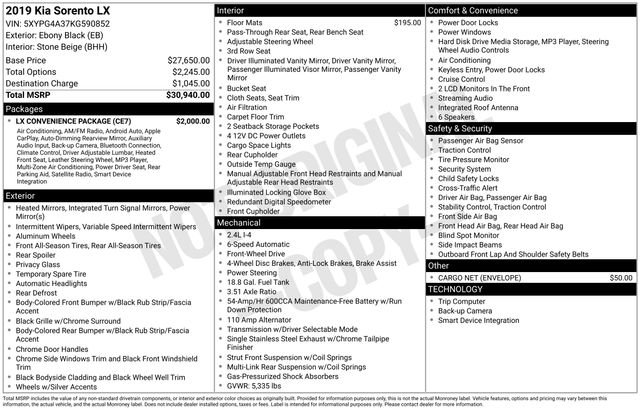 Used 2019 Kia Sorento LX w/ LX Convenience Package image 40