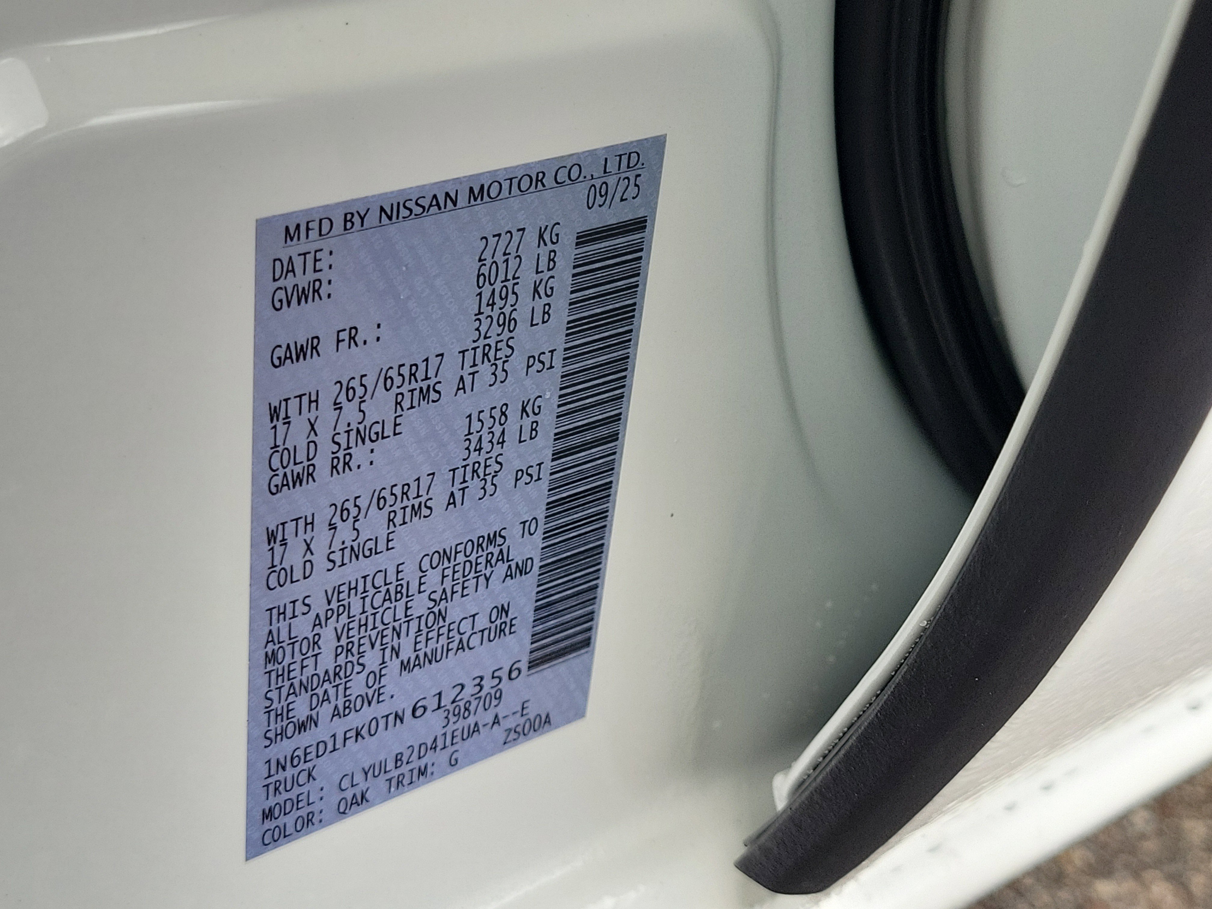 New 2026 Nissan Frontier SV image 27