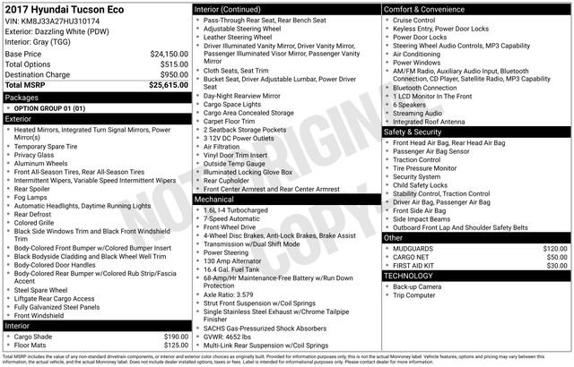 Used 2017 Hyundai Tucson Eco image 2