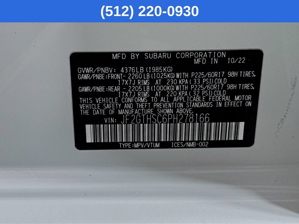 New 2023 Subaru Crosstrek 2.5i Sport AWD/4WD image 43