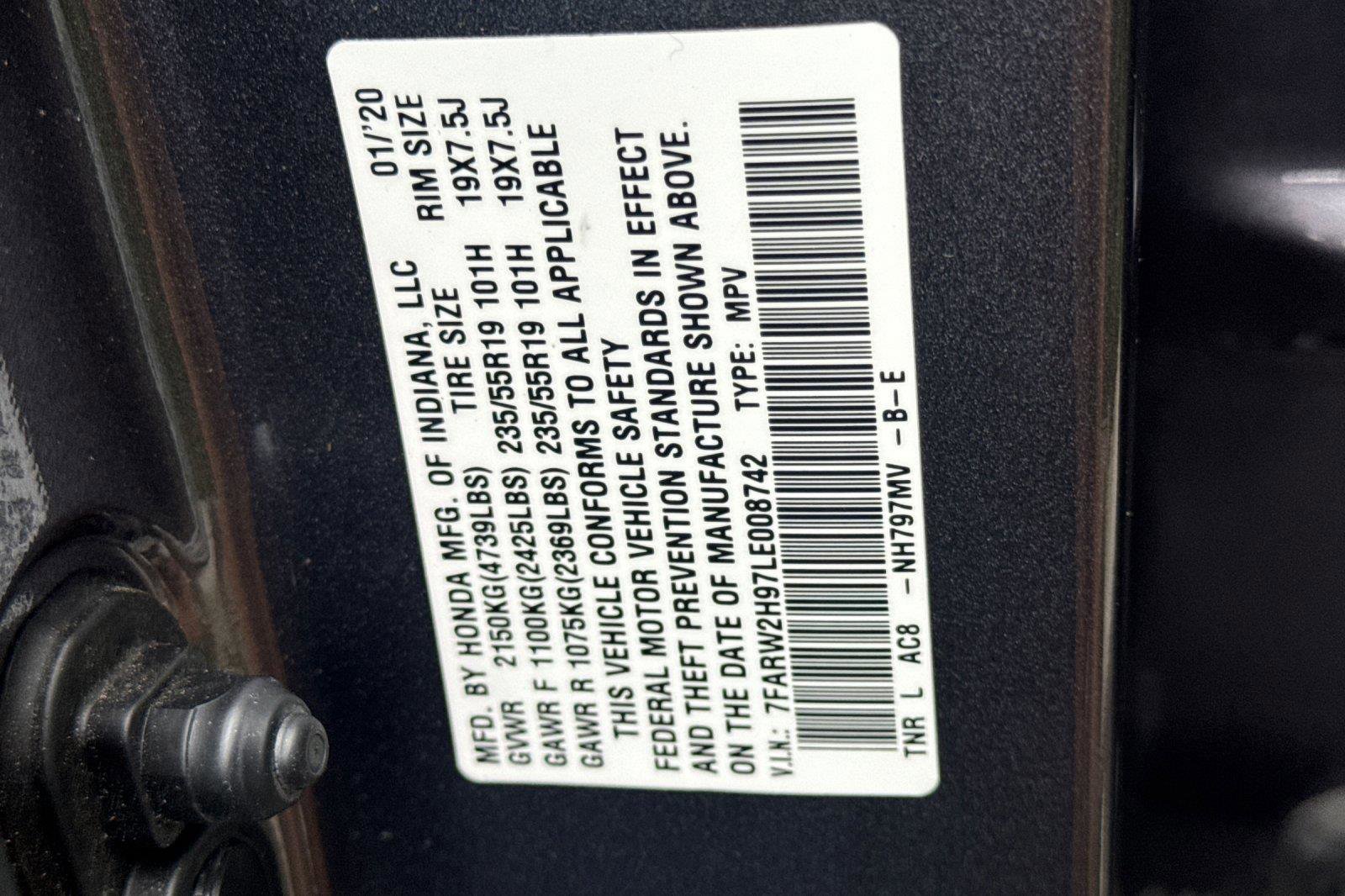 Certified 2020 Honda CR-V Touring image 30