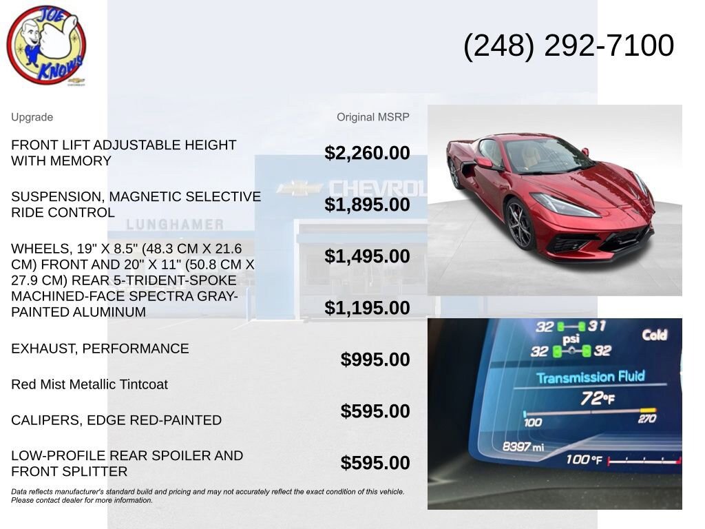 Used 2022 Chevrolet Corvette Stingray Preferred Cpe RWD image 5