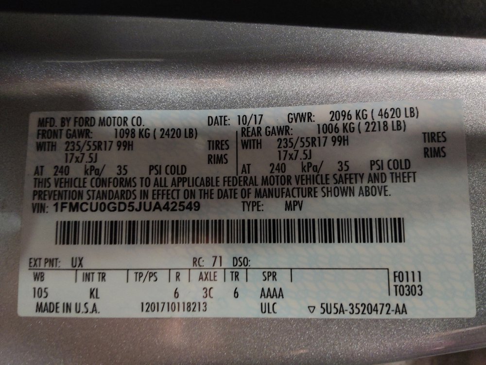 Used 2018 Ford Escape SE w/ Ford Safe & Smart Package image 33