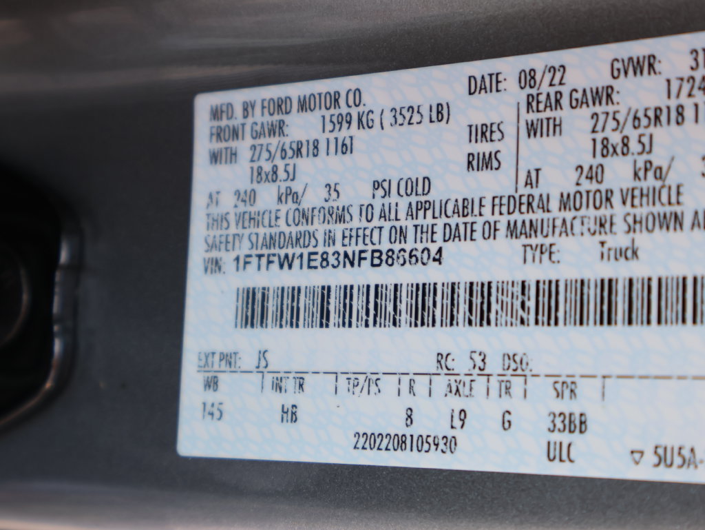 Used 2022 Ford F150 Lariat w/ Equipment Group 502A High AWD/4WD image 41