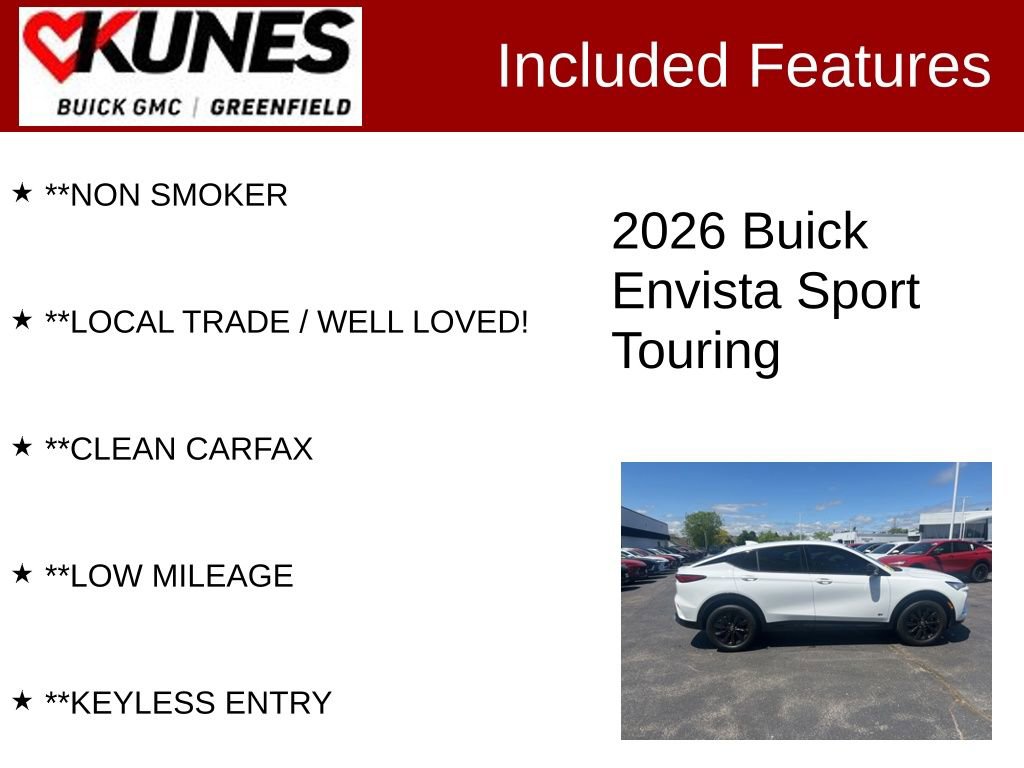Used 2026 Buick Envista Sport Touring w/ Convenience I Package FWD image 3
