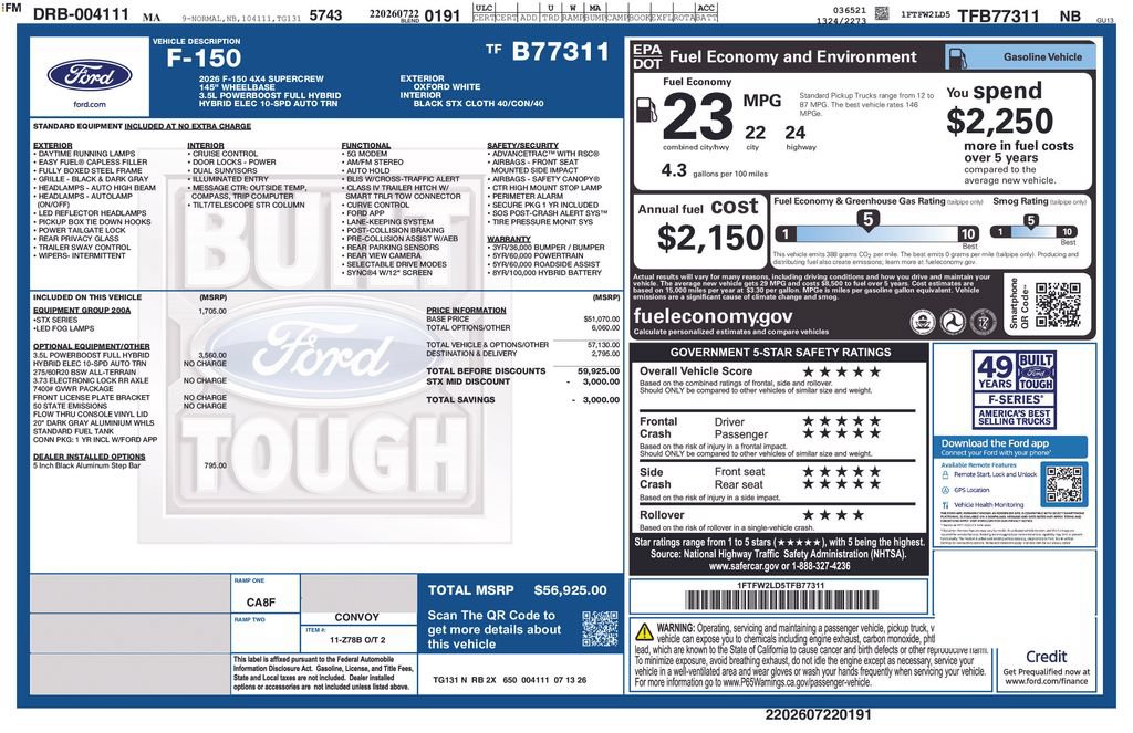New 2026 Ford F150 STX AWD/4WD image 19