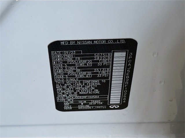 Used 2024 INFINITI QX50 Sensory w/ Accent Package image 41