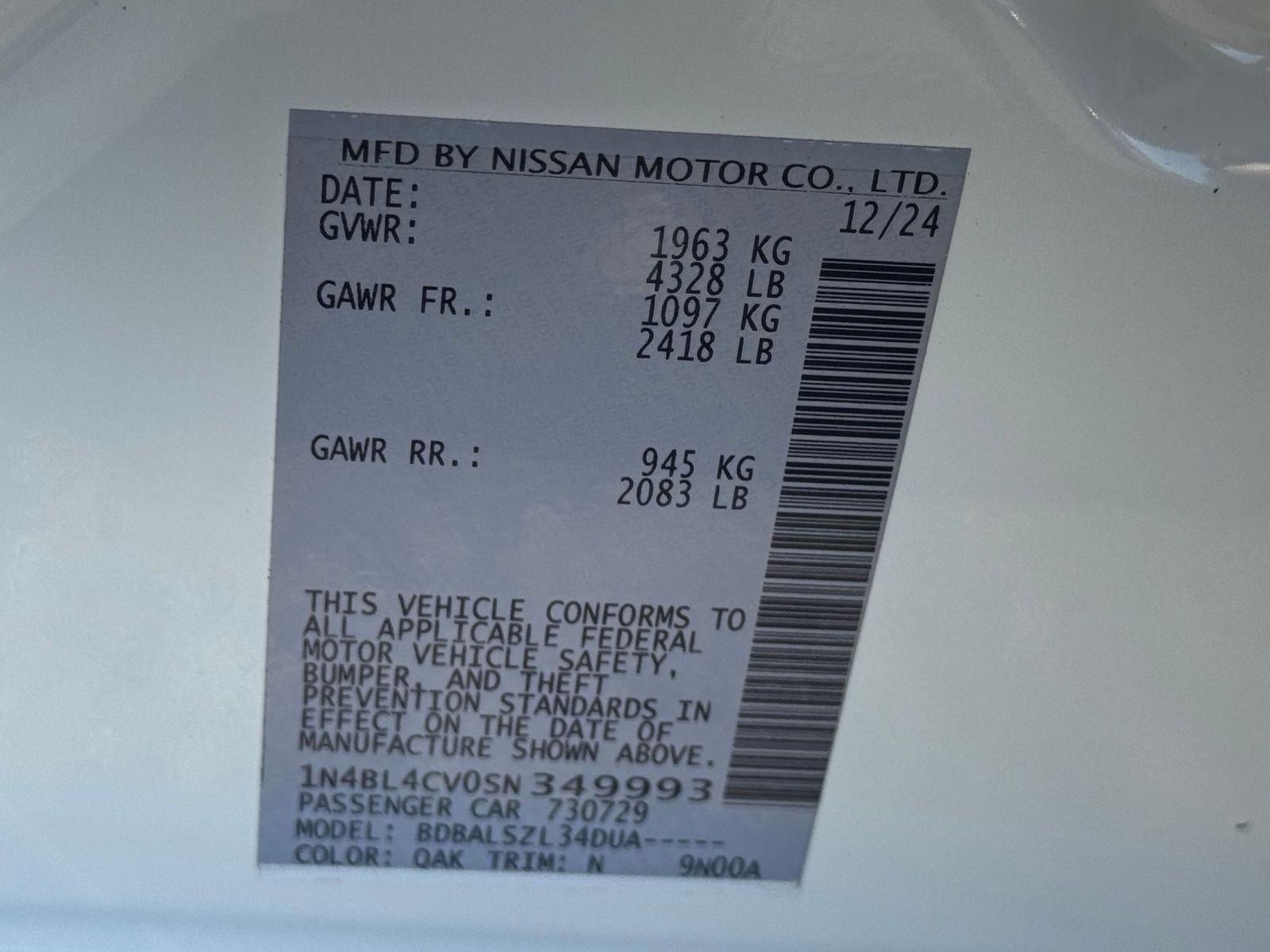 Used 2025 Nissan Altima 2.5 SR image 29