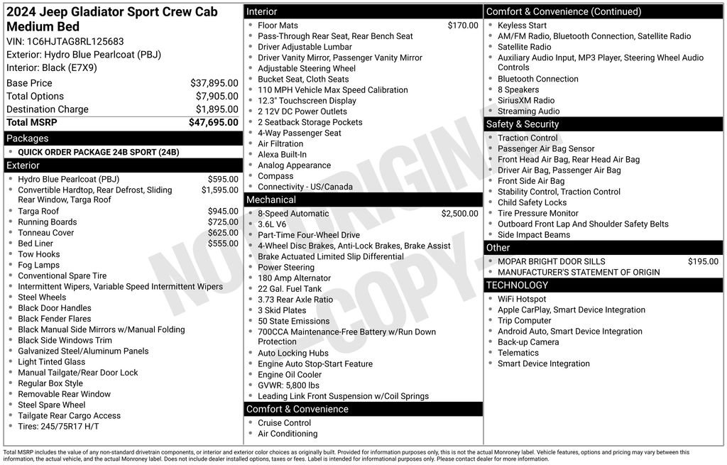 Used 2024 Jeep Gladiator Sport image 9