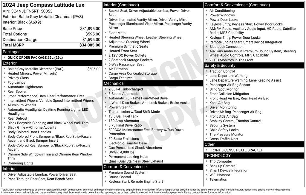 Used 2024 Jeep Compass Latitude AWD/4WD image 7