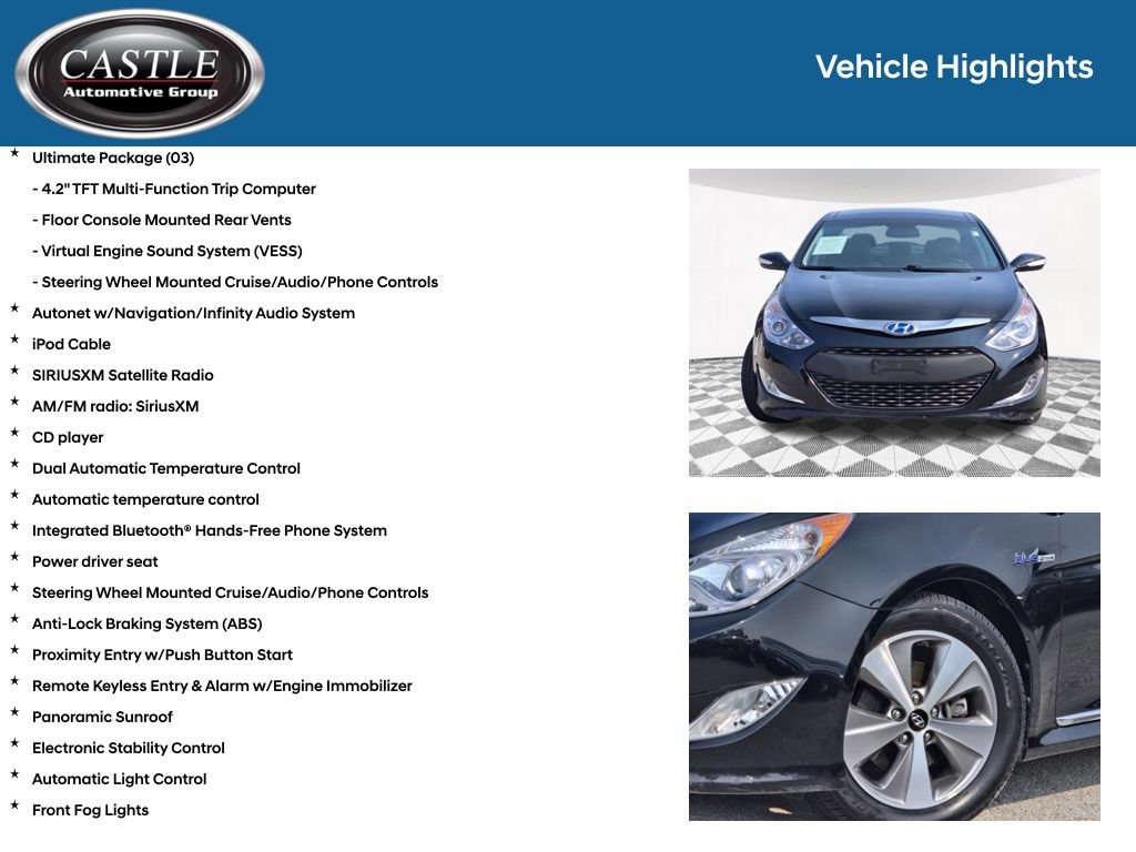 Used 2012 Hyundai Sonata Hybrid w/ Ultimate Pkg FWD image 12