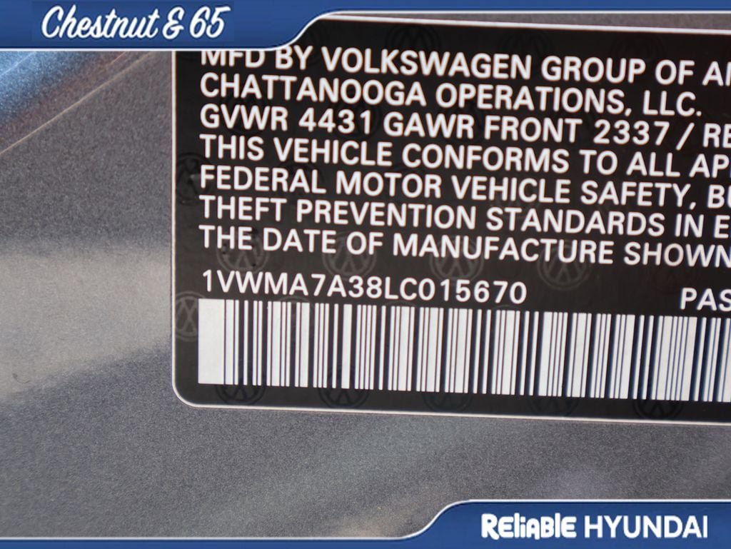Used 2020 Volkswagen Passat 2.0T R-Line FWD image 42