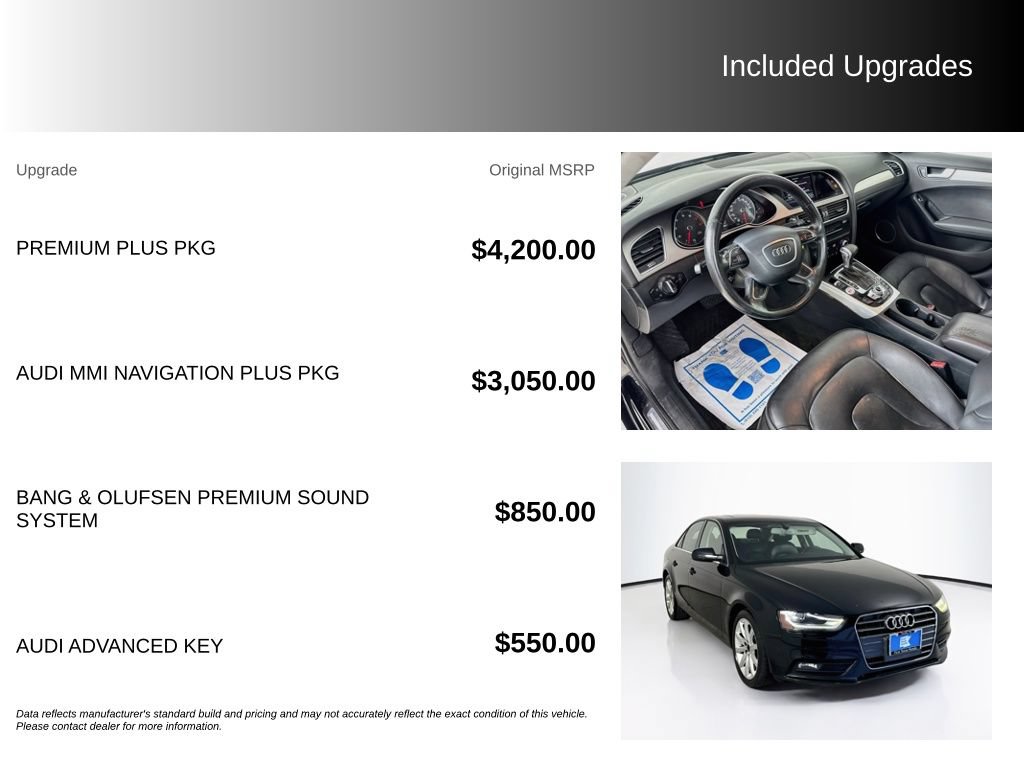 Used 2013 Audi A4 2.0T Premium Plus w/ Premium Plus Pkg FWD image 5