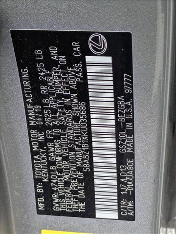 Used 2019 Lexus ES 350 w/ Premium Package image 16