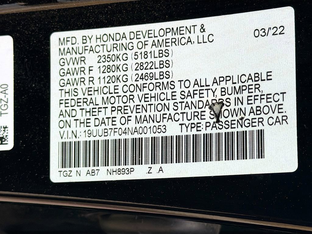 Used 2022 Acura TLX Type S image 31