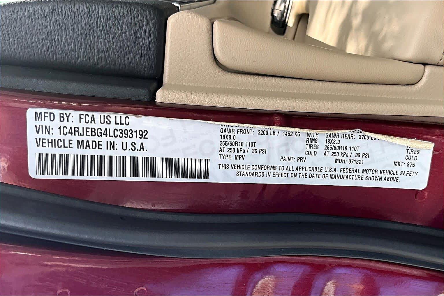 Used 2020 Jeep Grand Cherokee Limited w/ Trailer Tow Group IV RWD image 34