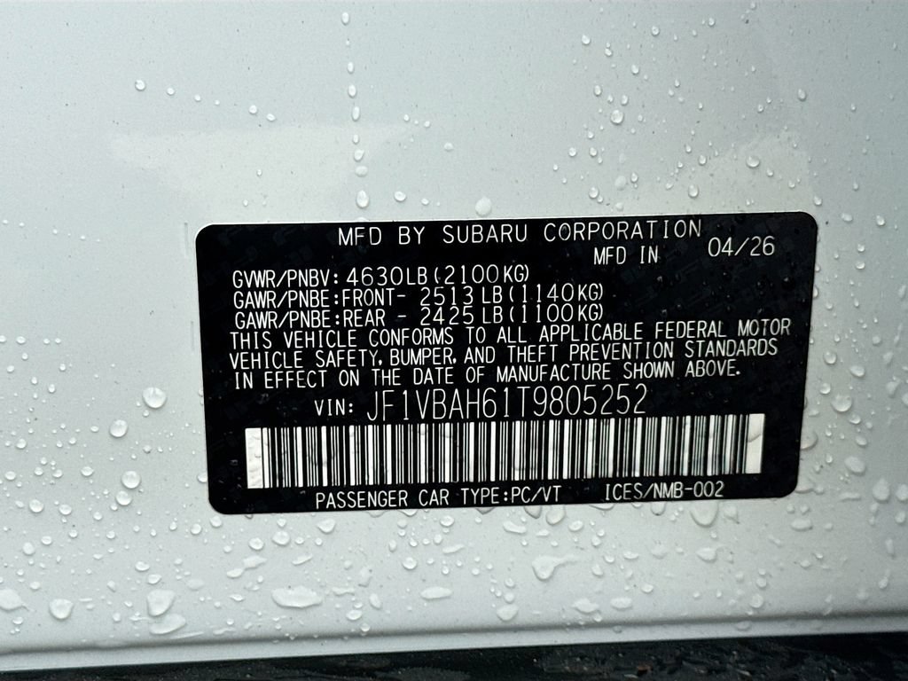 New 2026 Subaru WRX AWD/4WD image 39