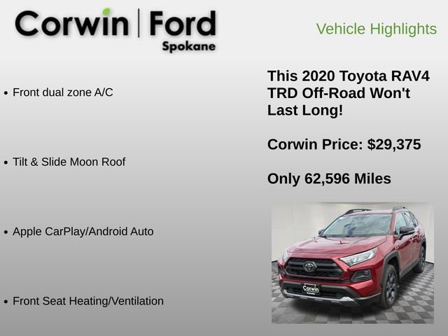 Used 2020 Toyota RAV4 TRD Off-Road w/ TRD Off-Road Weather Package AWD/4WD image 12
