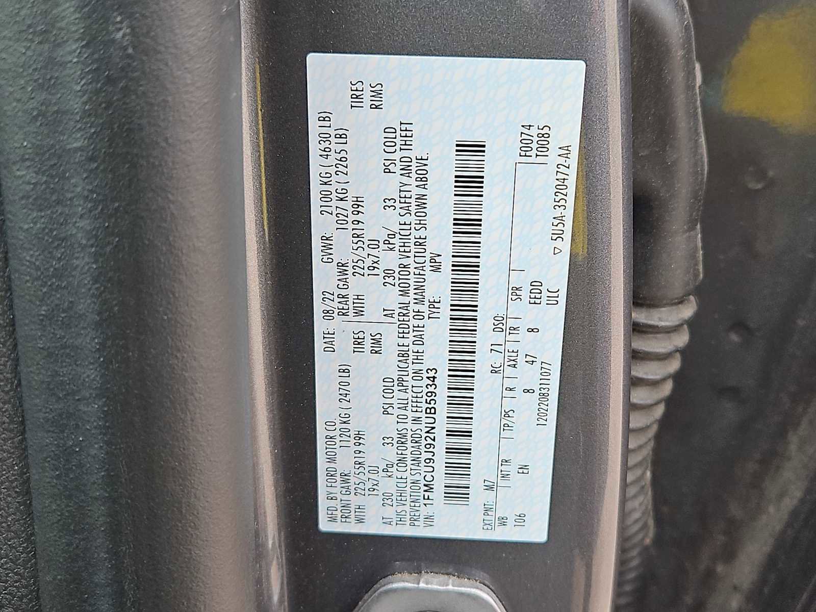 Used 2022 Ford Escape Titanium w/ Class II Trailer Tow Package AWD/4WD image 36