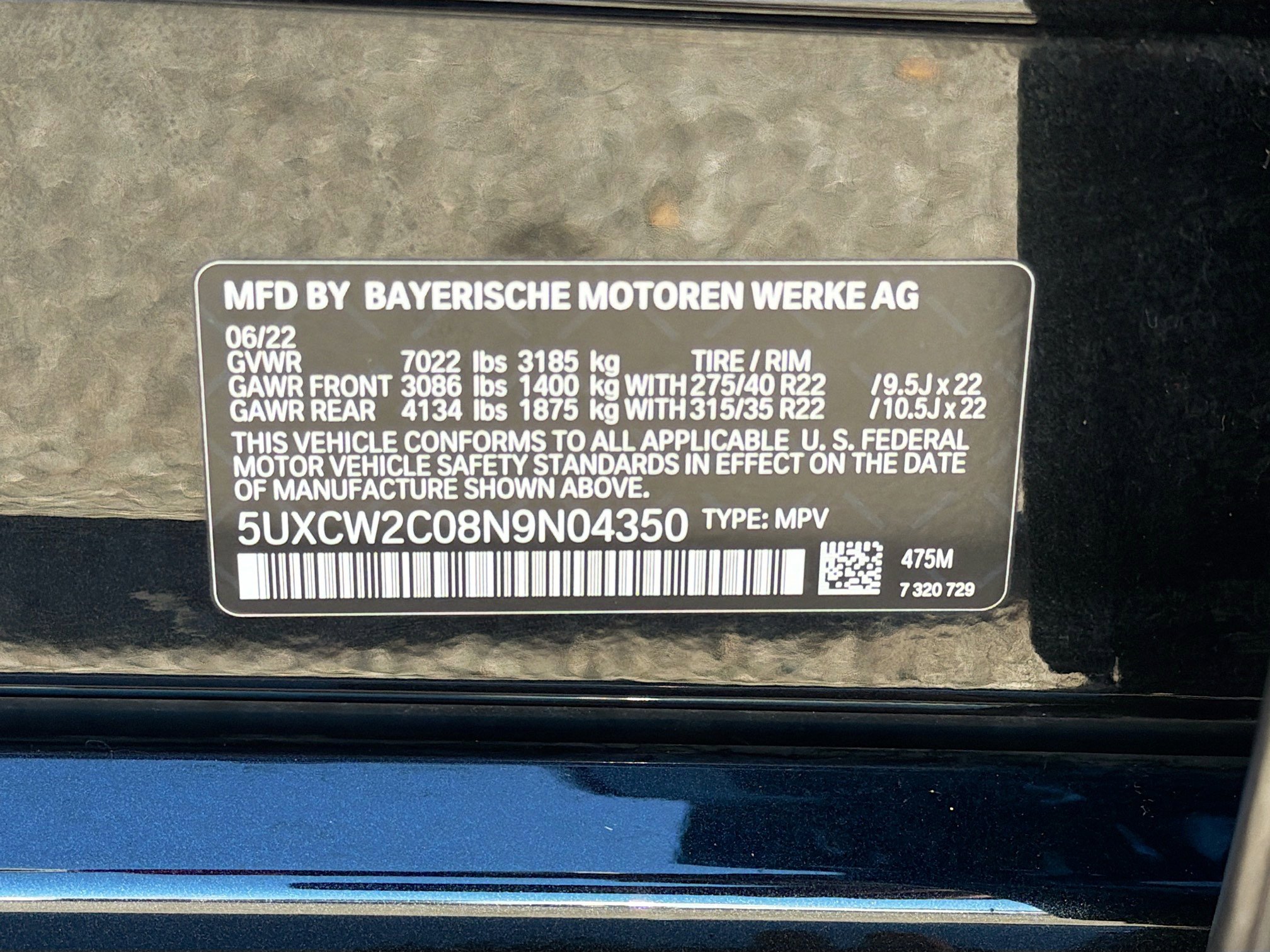 Used 2022 BMW X7 xDrive40i w/ M Sport Package image 45