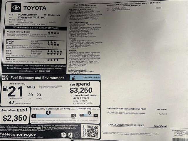 New 2026 Toyota Tacoma Limited image 24