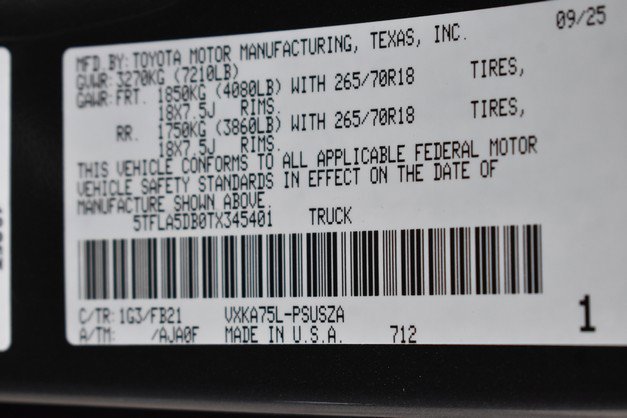 New 2026 Toyota Tundra SR5 image 15