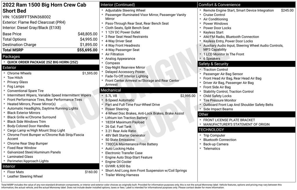 Used 2022 RAM 1500 Big Horn image 20