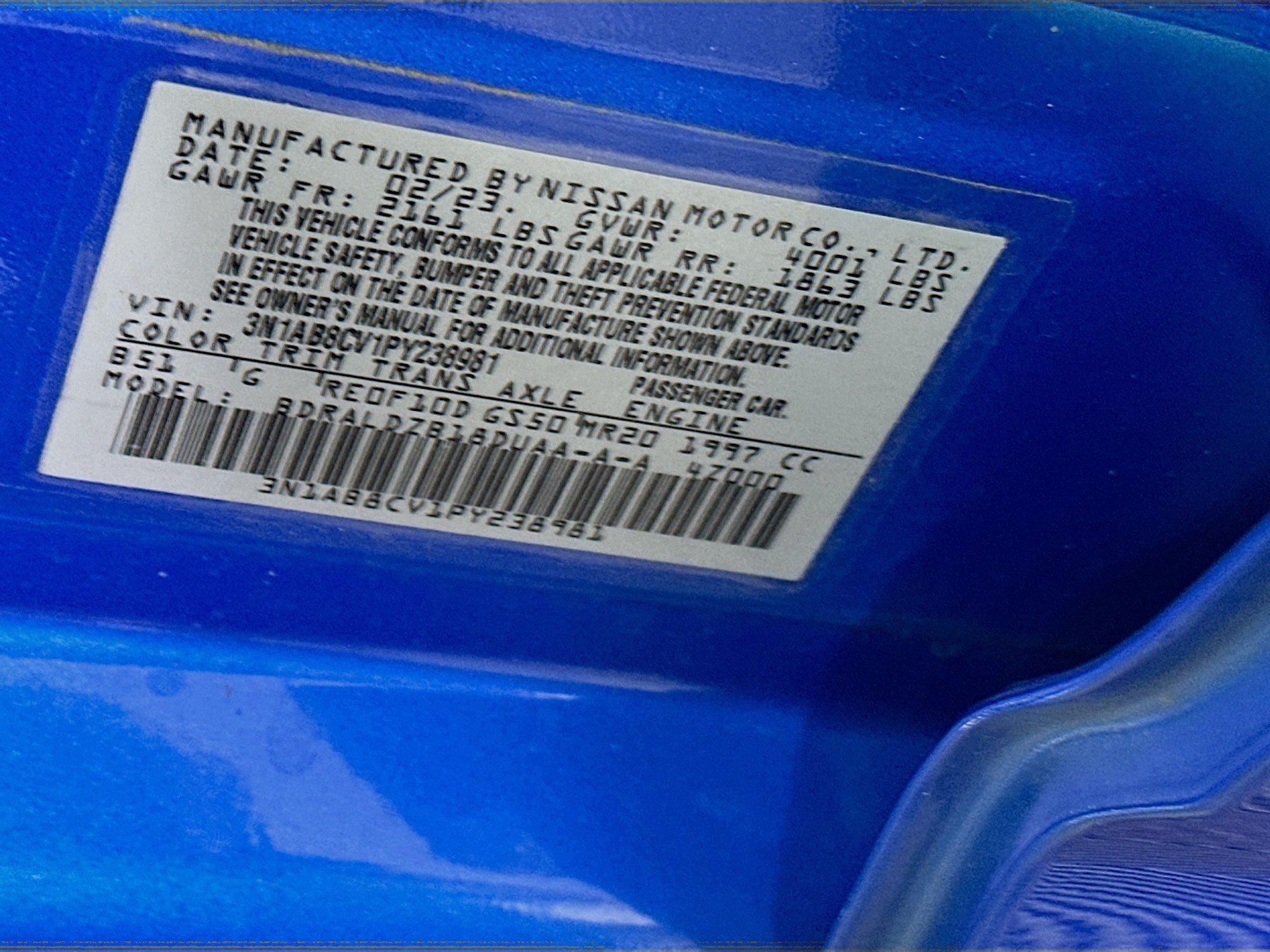Used 2023 Nissan Sentra SV w/ All-Weather Package FWD image 12