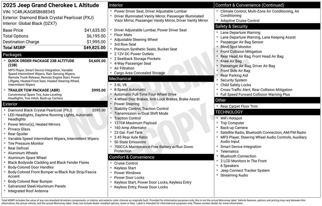 Used 2025 Jeep Grand Cherokee L Laredo AWD/4WD image 11