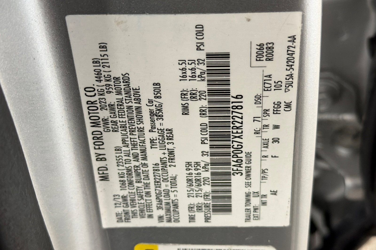 Used 2014 Ford Fusion S image 25