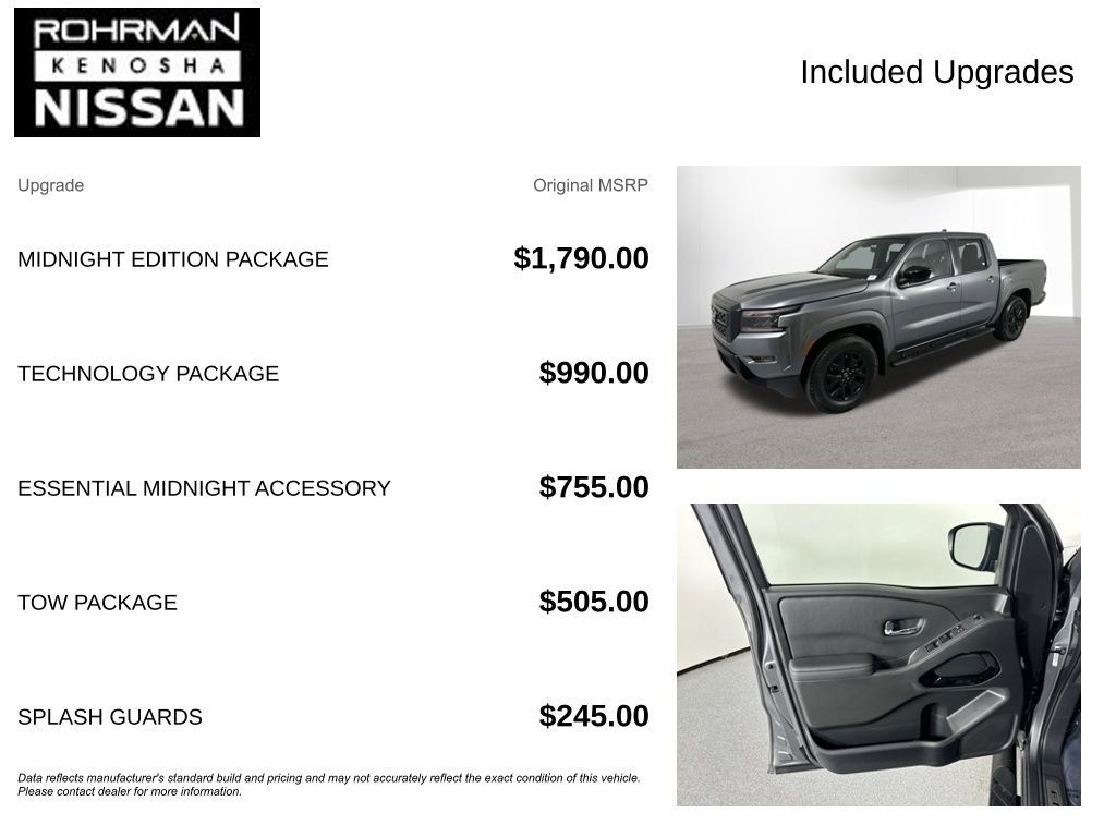 Certified 2023 Nissan Frontier SV w/ Midnight Edition Package image 4