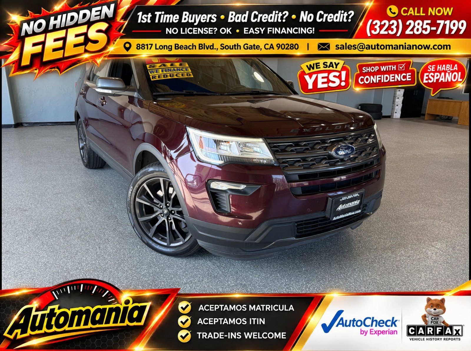 Used 2018 Ford Explorer XLT w/ Equipment Group 202A