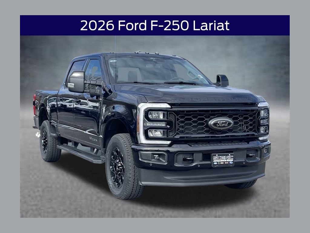 New 2026 Ford F250 Lariat w/ Black Appearance Package AWD/4WD 360° Tour