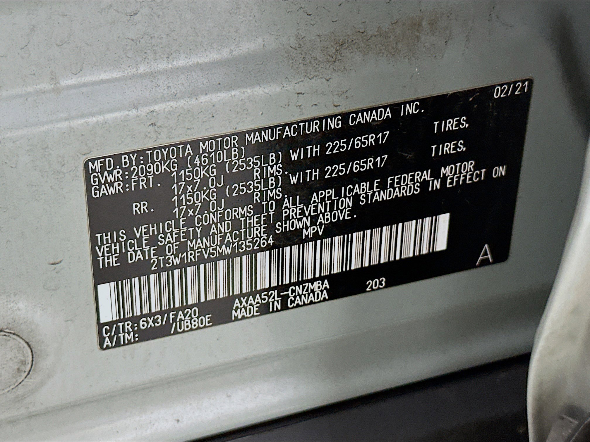 Used 2021 Toyota RAV4 XLE w/ Convenience Package image 12