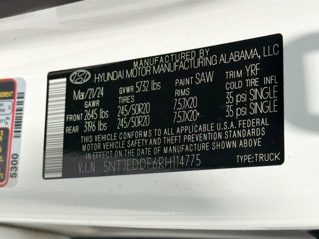 Used 2024 Hyundai Santa Cruz Limited AWD/4WD image 26
