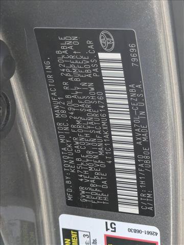 Used 2021 Toyota Camry LE FWD image 23